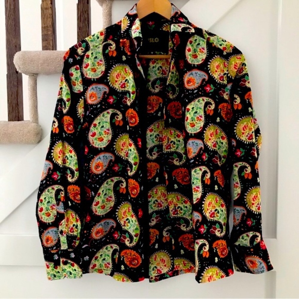 Suslo Paisley Button Down Shirt Size S